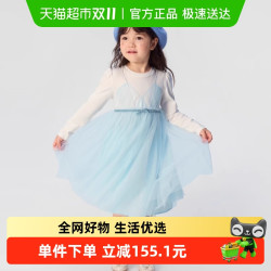 巴拉巴拉 童装女童裙子秋装新款假两件儿童连衣裙