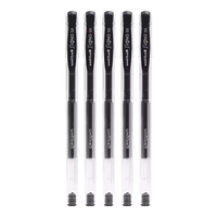 三菱（Uni）UM-100中性笔用考试用笔三棱办公签字笔文具 黑色5支装