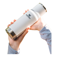 STANLEY不锈钢保温杯 男女士大容量便携车载户外保温水杯500毫升-极地白 极地白 500ml 【日常便携】