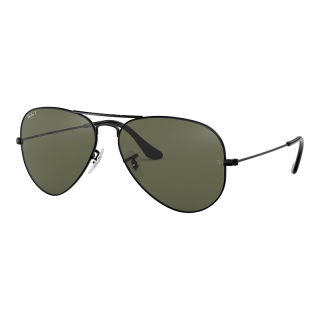 Ray-Ban 雷朋 Aviator飞行员系列 男女款太阳镜 0RB3025 001 金框绿片 62mm