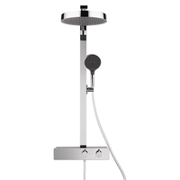 日丰淋浴花洒套装全铜花洒全套增压多功能喷头淋浴器汉斯铬色F3花洒