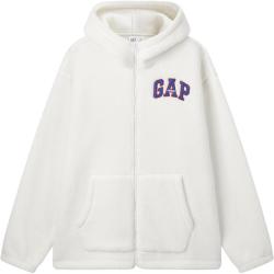 Gap 男女装秋季毛毡布logo仿羊羔绒连帽卫衣外套609272