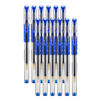 百乐（PILOT）中性笔BL-WG-5蓝色红色中性笔 用滑力彩色书写教师红笔批改作业刷题做笔记签字笔 蓝色【12支装】