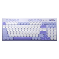雷神 K96 96键 三模机械键盘 水光紫藤 矮红轴 白光
