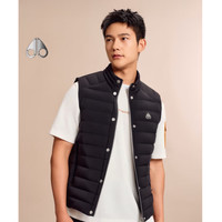 保暖服饰：MOOSE KNUCKLES 加拿大小剪刀 【800高蓬】90%鹅绒轻薄羽绒马甲 黑色 M35MV486C