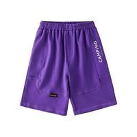 Cotton Town/棉花堂 柔软透气 儿童短裤 紫色 100
