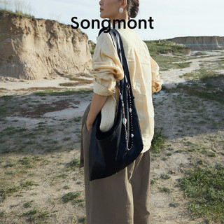  Songmont/崧 Nappa牛皮 中性斜跨hobo包