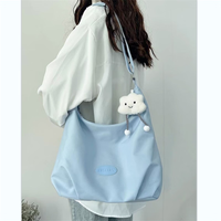 卡特骆大容量帆布包女新款休闲单肩托特包斜挎学生上课通勤云朵包潮