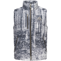 Moose Knuckles 男士休闲印花小剪刀羽绒马甲 森林印花 S