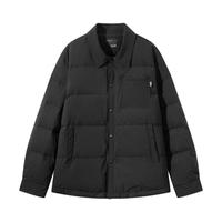 2024冬GXG三防满印老花轻薄羽绒服保暖衬衫羽绒外套男
