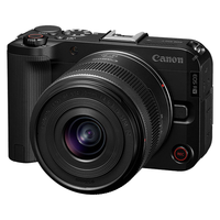 Canon/佳能 创意视频机 微单视频相机 RF-S14-30套机 专业摄影补光灯 直播散热器 捷宝三脚架 单头套机 14-30mm 黑色 F4