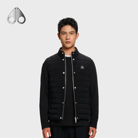 Moose Knuckles 男士轻薄鹅绒小剪刀羽绒马甲 黑色 L