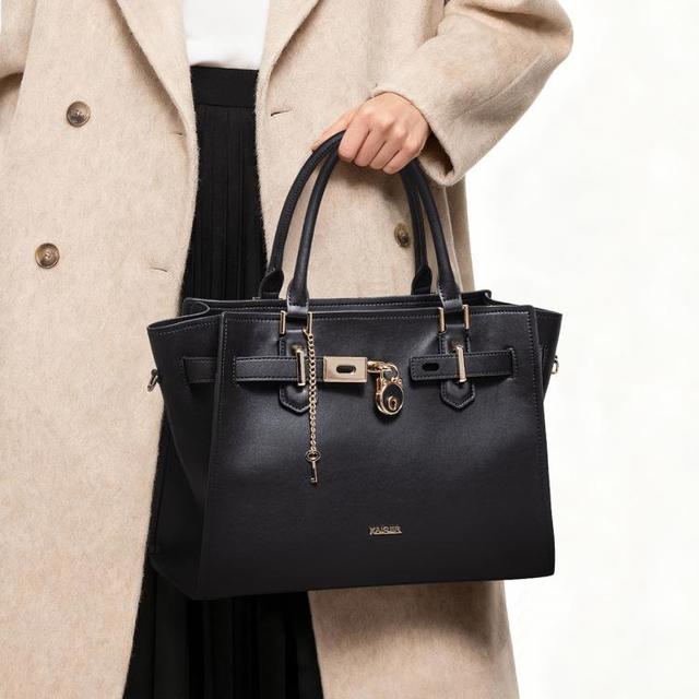 凯撒 KAISER 简约高级感铂金包气质手提托特包单肩斜跨包女
