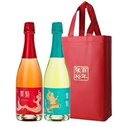张裕 舞魅起泡酒加气甜红甜白葡萄酒双支装