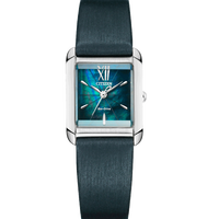 Citizen 西铁城光动能复古贝母方盘女表EW5550-16N
