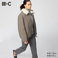 优衣库合作款/女装男装PUFFTECH空气棉服茄克/外套夹克478580 33 卡其色
