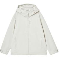 杰克·琼斯(JACK&JONES)可拆卸抓绒内胆百搭潮保暖舒适上衣两件套宽松棉服男装225109016 C43缎白色 2XL