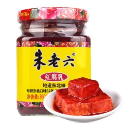 朱老六 红方腐乳 300g 1瓶