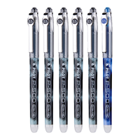 PILOT 百乐 BL-P500 拔帽中性笔 黑5蓝1 0.5mm 6支装