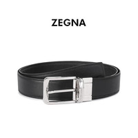 Ermenegildo Zegna 杰尼亚 Zegna）男士针扣可裁剪腰带 RLHSPE B001PZ 黑色 110cm