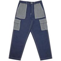 Dickies 休闲裤 女士拼接多口袋撞色压线斜纹萝卜裤  9514 深藏青色 25