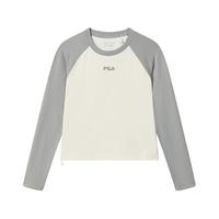 FILA/斐乐 修身拼色 女士针织长袖衫