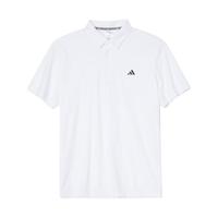 adidas 夏季男款经典LOGO简约百搭舒适高尔夫短袖POLO衫
