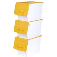 CHAHUA 茶花 2886塑料前开式翻盖收纳箱24L