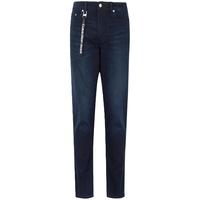 CK Jeans春秋男士休闲合体楔形版LOGO吊袢弹力牛仔裤J320659