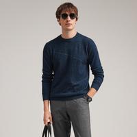 兆君 初秋必备~时尚通勤圆领羊绒衫男套衫秋冬羊绒羊毛衫针织打底衫