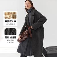 思诺芙德 【100%羊毛】2025秋冬复古港风外套上衣外搭长款女式大衣