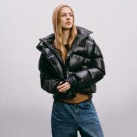 Havva 一件过冬短款面包服高充绒量加厚羽绒服设计感女外套2025冬季