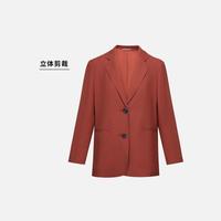 BOSS 【 气质简约】女士秋季百搭通勤休闲舒适单排扣西装外套