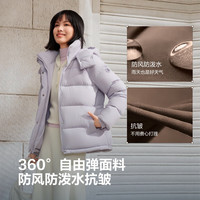 波司登 25紫芋松松羽绒服丁香草紫6435 S 160/84A 体重约100-110斤