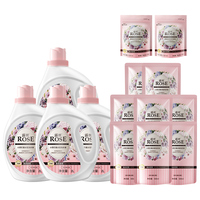 ROSE 露丝 小苏打香水型洗衣液套组（洗衣液4桶+8袋+凝珠2袋）