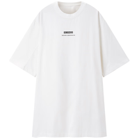 太平鸟 女装华丽运动高级感夏设计感连衣裙宽松短裙 白色 S