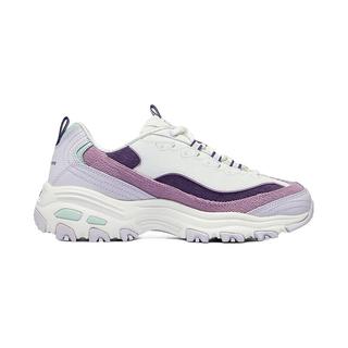 斯凯奇（Skechers）女鞋春季奶茶熊厚底增高老爹鞋百搭舒适潮流休闲运动鞋896276 紫色/多彩色/PRMT 37.5