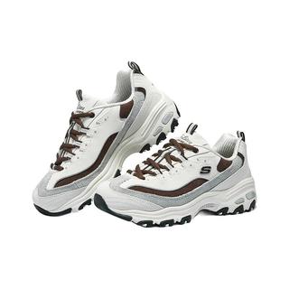  SKECHERS/斯凯奇 厚底增高 女士运动鞋  乳白色/棕色/OWBR 37