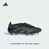 adidas 阿迪达斯 PREDATOR ELITE FT FG长钉翻折鞋舌款足球鞋男女阿迪达斯   黑色/碳黑色/亮柠檬黄   43
