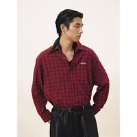 GXG 格纹长袖衬衫