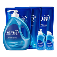 蓝月亮 手洗专用洗衣液 1kg瓶+1kg*3袋+80g*2瓶 按压泵头