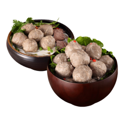 臻牛倌 牛肉丸1斤+牛筋丸1斤 共4袋潮汕手打牛肉丸火锅食材麻辣烫关东煮