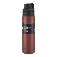 TIGER 虎牌 便携随手杯吸管杯保冷杯不锈钢保温杯赭石红500ml MCS-A050-RO