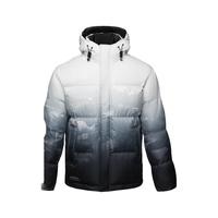 HLA 海澜之家 男羽绒服极光系列连帽时尚保暖白鹅绒外套 HWRAJ4U050A 藏青渐变 L