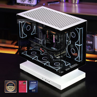 ART ULTRA 趣创HM2 游戏电脑台式主机箱 支持360水冷 M-ATX主板/悬浮海景房/支持5090显卡 HM2熊猫色/