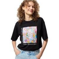 优衣库 女装男女同款亲子UT泡泡玛特印花短袖T恤POP MART481297 09 黑色 L /160/88A