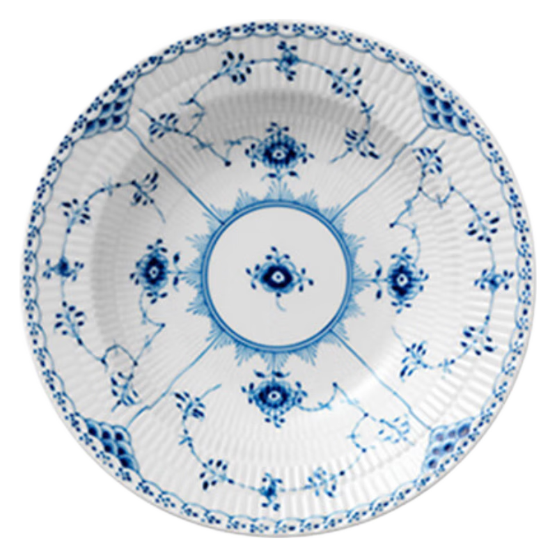 RoyalCopenhagen[.保价]皇家哥本哈根手绘餐具餐盘深盘家用菜盘子 -深盘