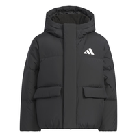 adidas 600蓬鸭绒保暖连帽羽绒服 黑色 110