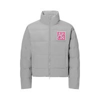 AFGK2023FW 魔术贴羽绒服趣味无帽立领百搭休闲宽松冬季羽绒外套
