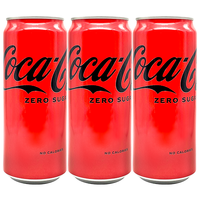可口可乐 Coca-Cola零度可乐零度碳酸饮料0卡0脂无糖可乐大罐装饮料500ml*24